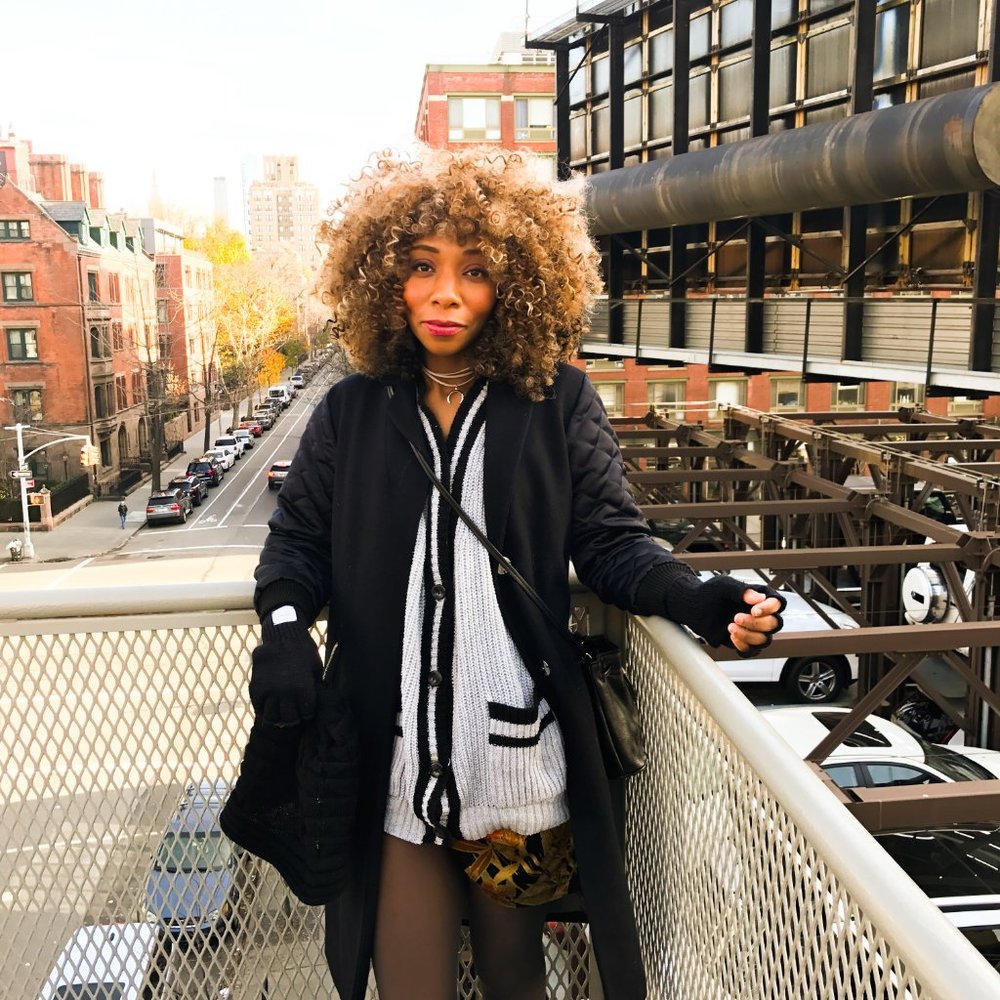 Topshop Aviator Quilted Sleeve Navy Coat View 4